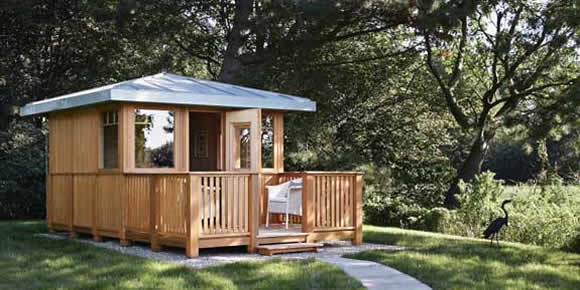 Outdoor Sauna by Klafs for Ocio London